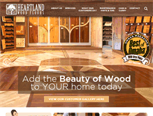 Tablet Screenshot of heartlandwoodfloors.com